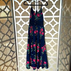 Pink lily women’s dress with see-through lace 14 inches across